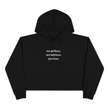 Load image into Gallery viewer, Cajunventures JUST BOSS Crop Hoodie
